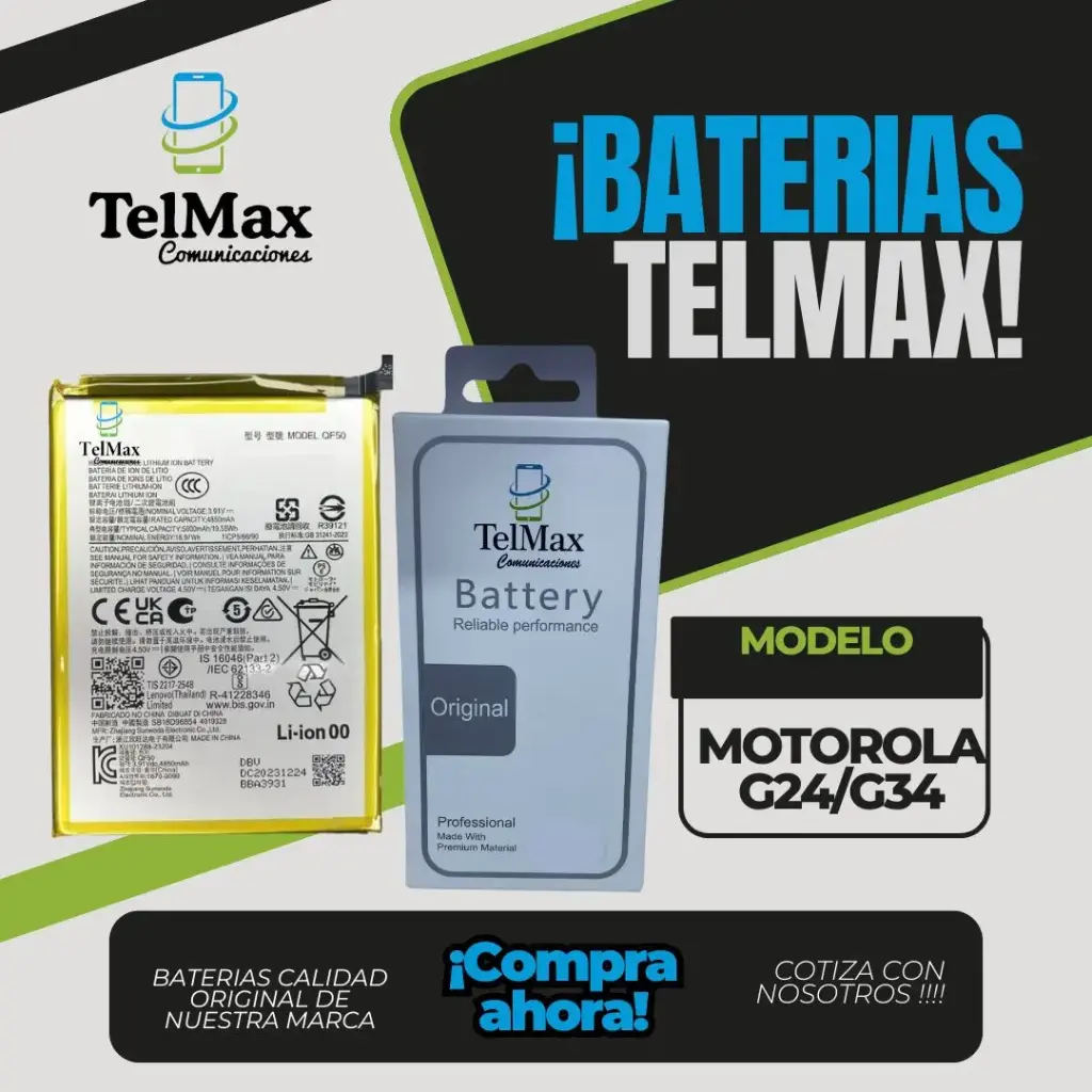 BATERIA PARA MOTO G24/ G34/ G04/ G04S/ E14 (QF50)