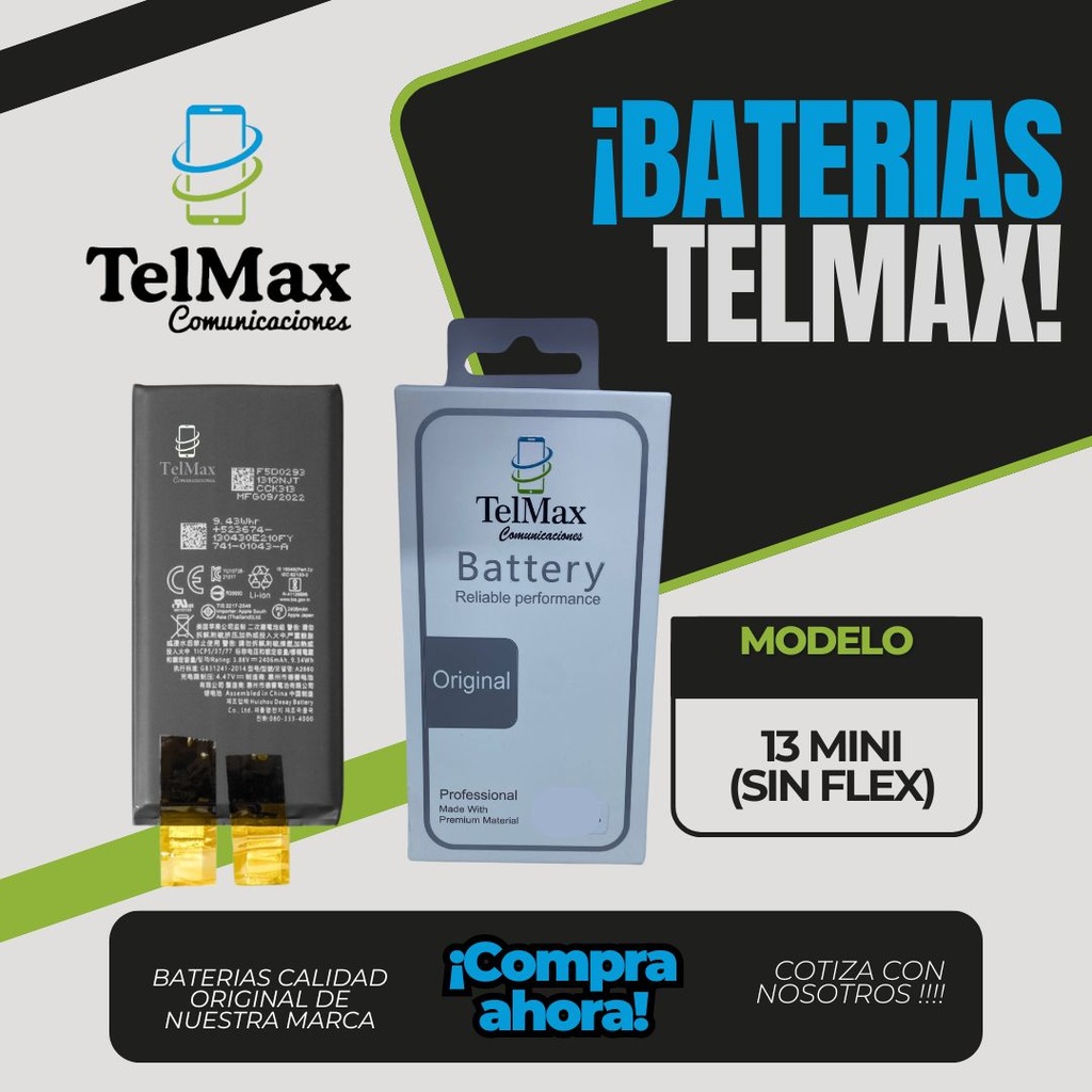 BATERIA IPHONE 13 MINI (CELDA)(Original)