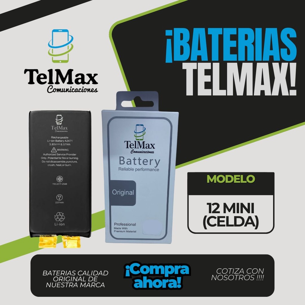 BATERIA IPHONE 12 MINI (CELDA)(Original)