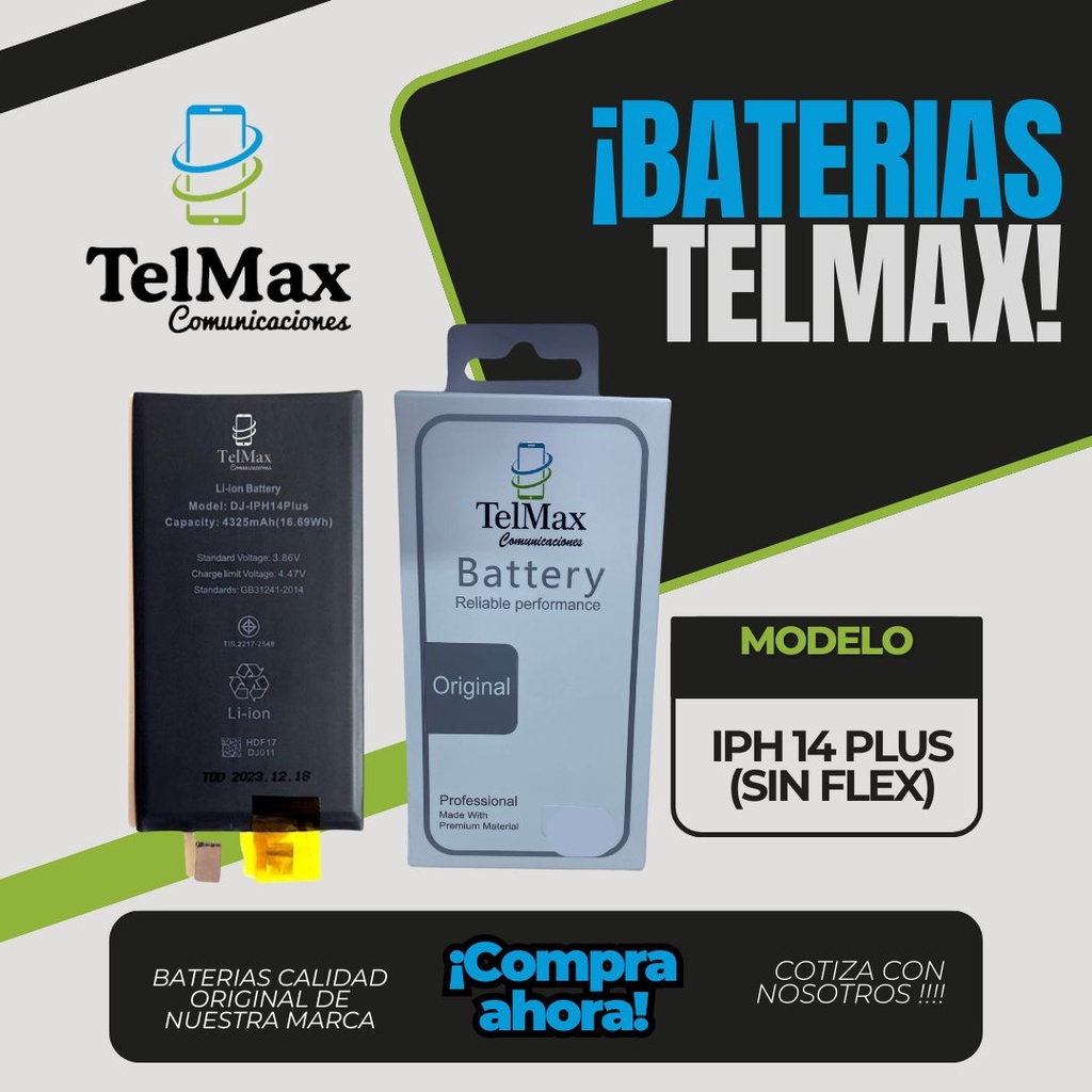 BATERIA IPHONE 14 PLUS (CELDA)(Original)