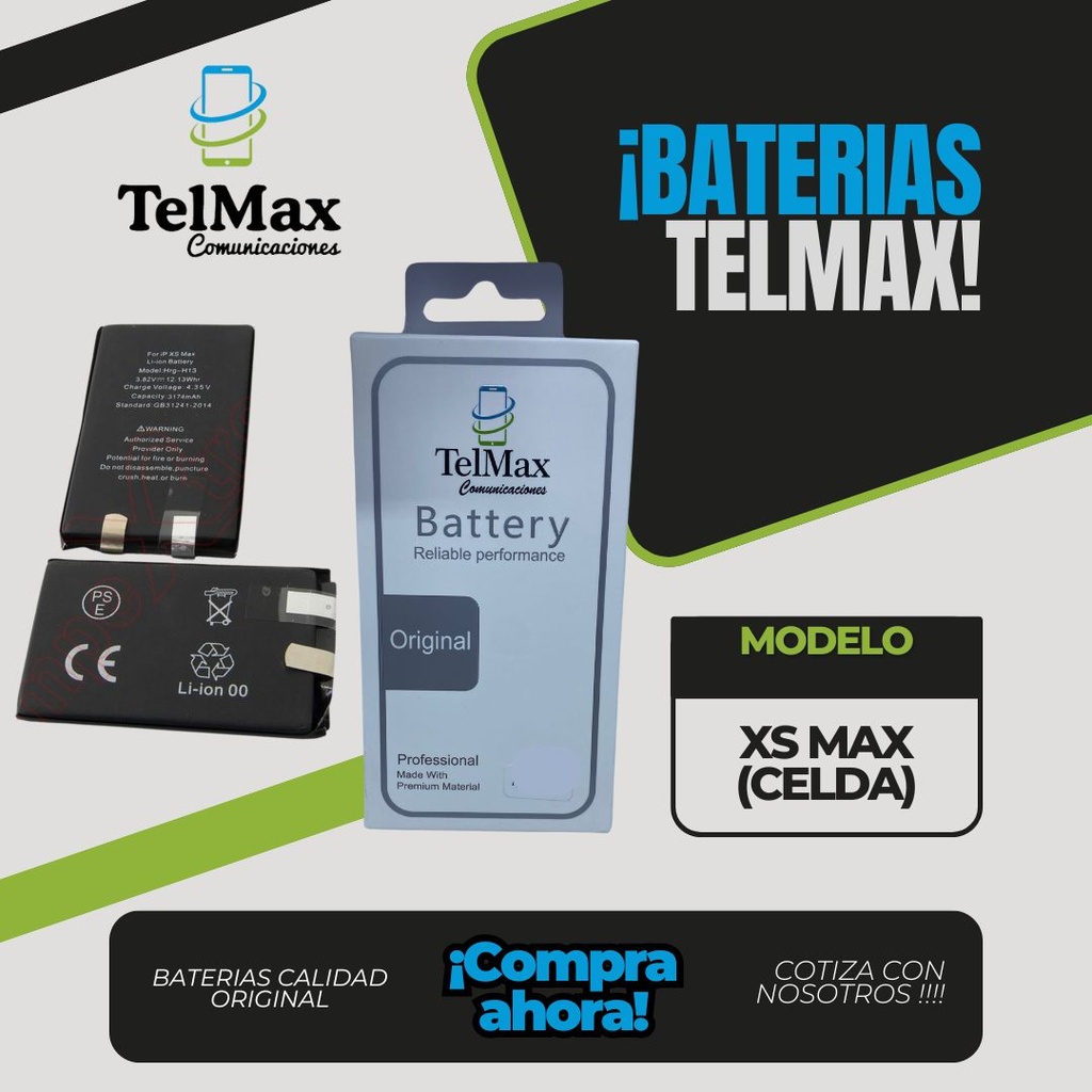 BATERIA PARA XS MAX (CELDA)(Original)