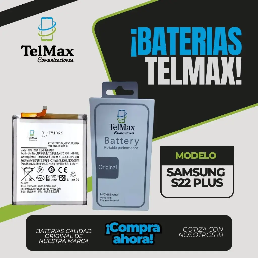 BATERIA PARA SAM S22 PLUS (EB-BS906ABY)