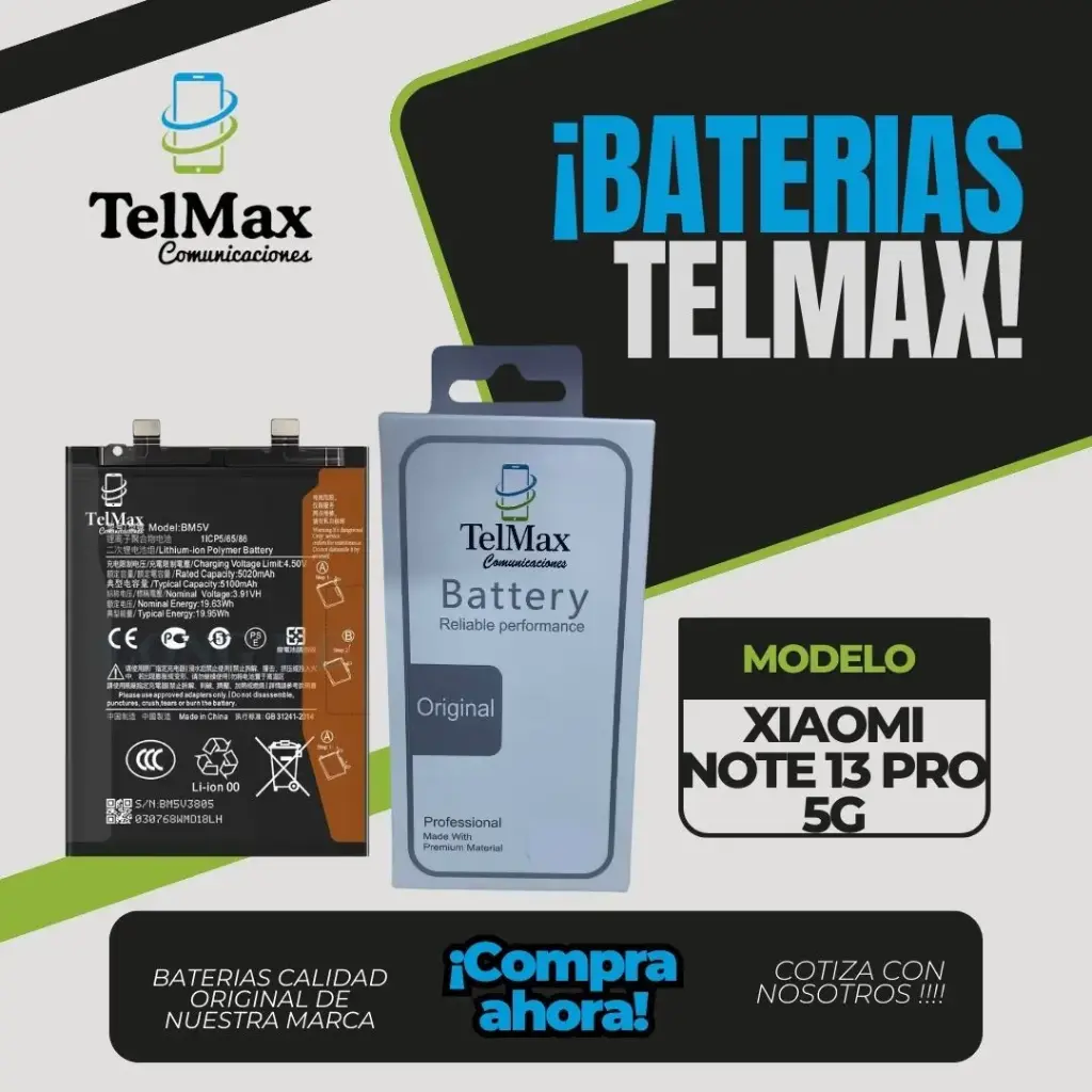 BATERIA PARA XIA NOTE 13 PRO 5G/ POCO X6 5G (BM5V)