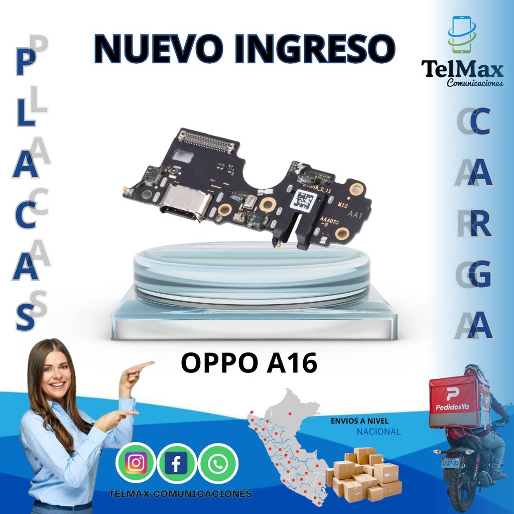 PLACA DE CARGA OPPO A16