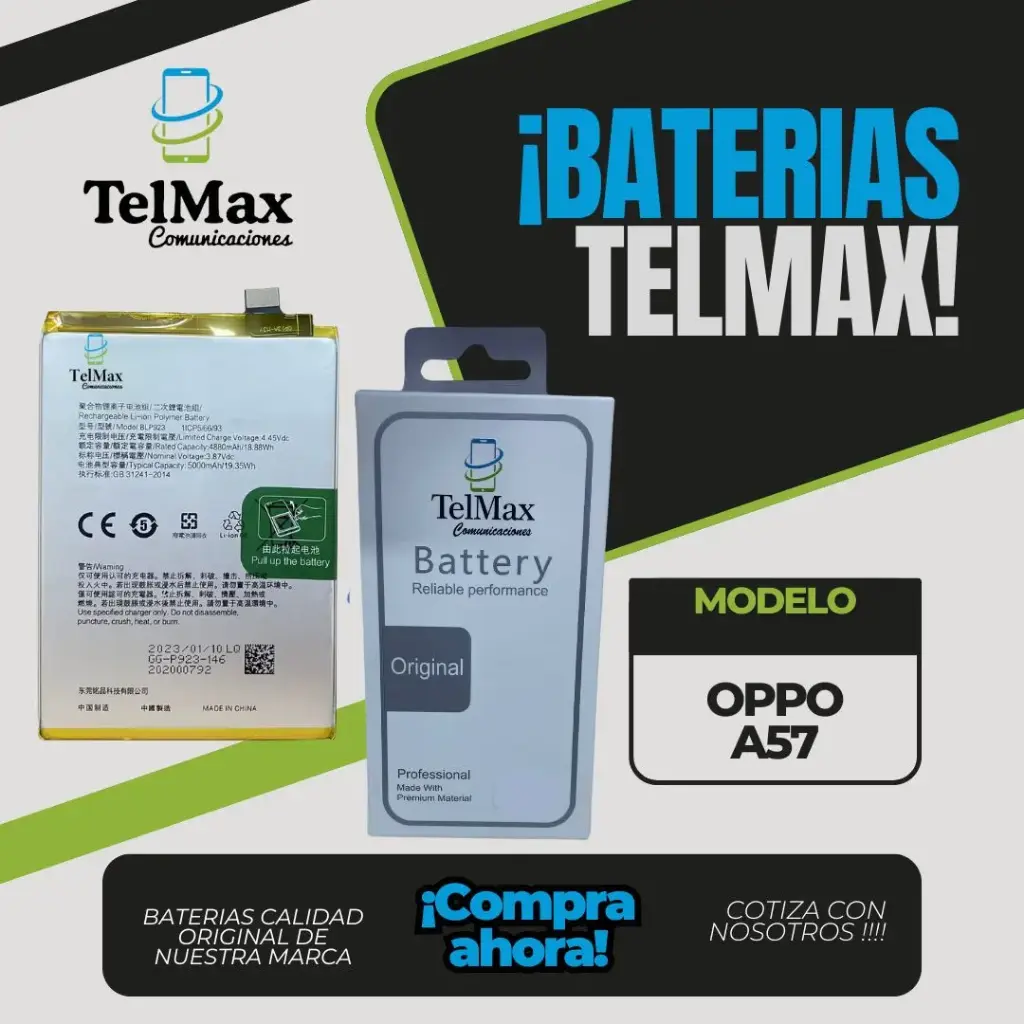 BATERIA PARA OPPO A57 (BLP-923)
