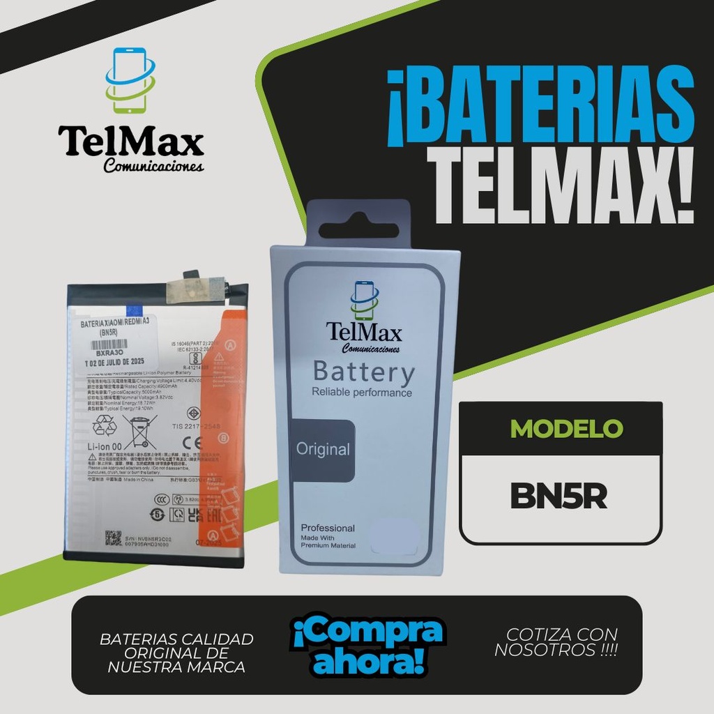 BATERIA PARA XIAOMI REDMI A3 (BN5R)