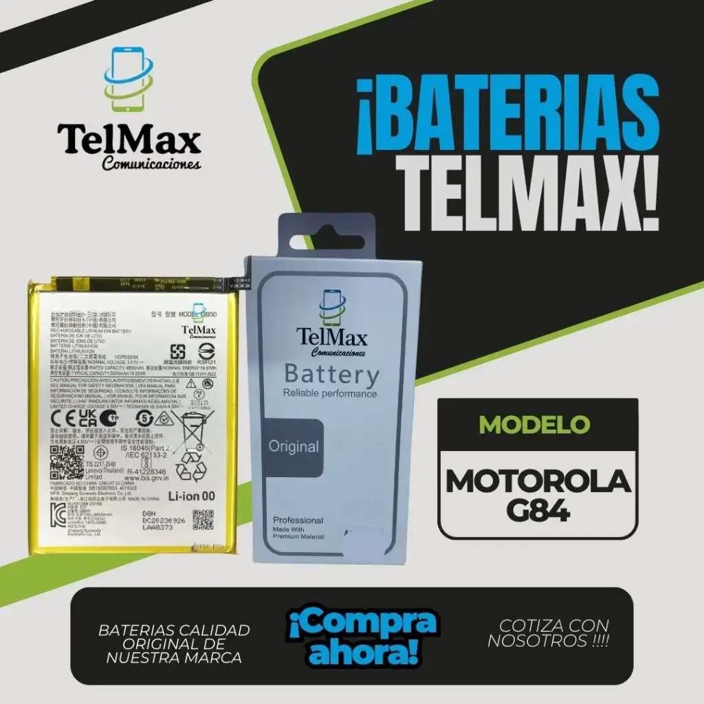 BATERIA PARA MOTO G84 (QB50)