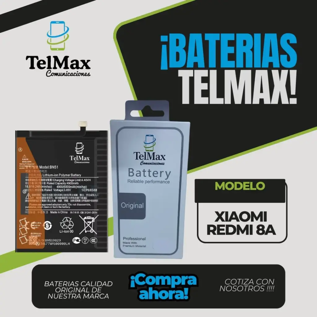 BATERIA PARA XIA REDMI 8A (BN51)