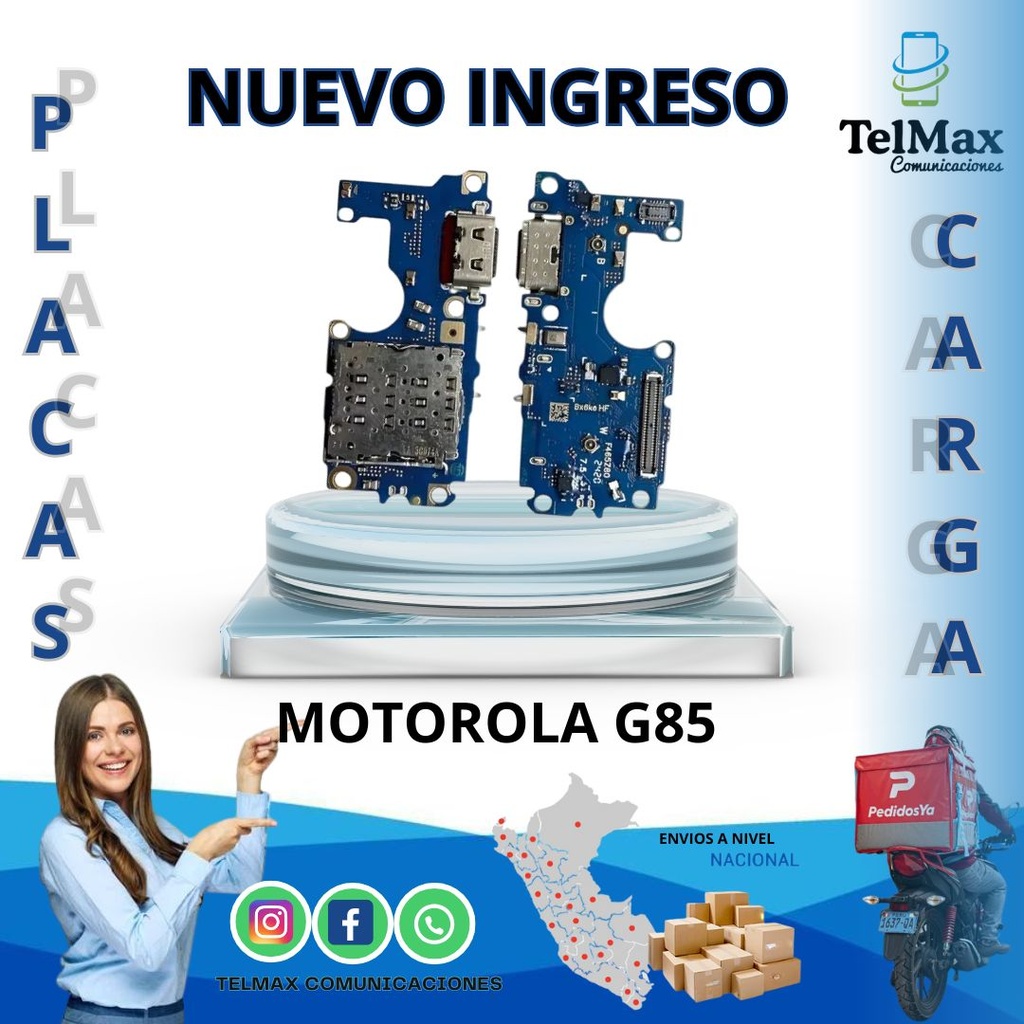 PLACA DE CARGA PARA MOTO G85