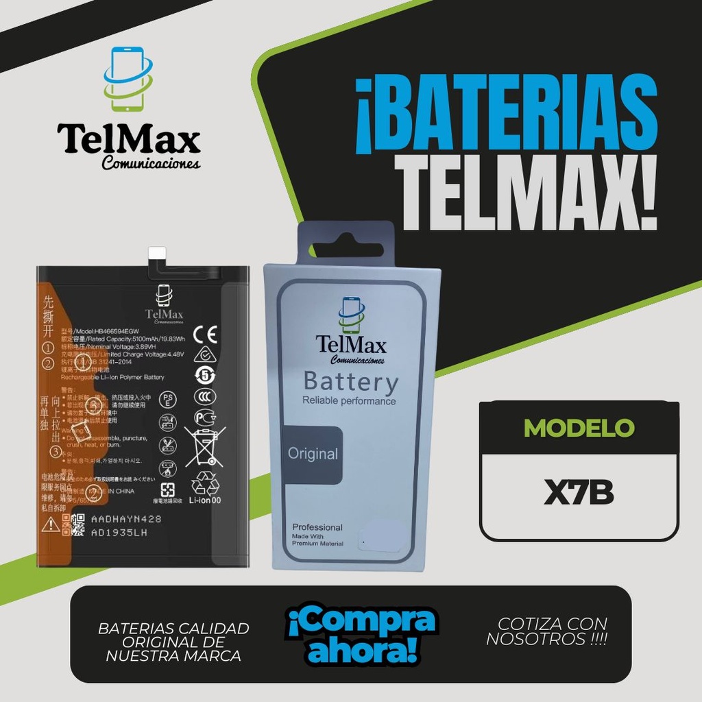 BATERIA PARA HONOR X7B (HB4966A2EGW)