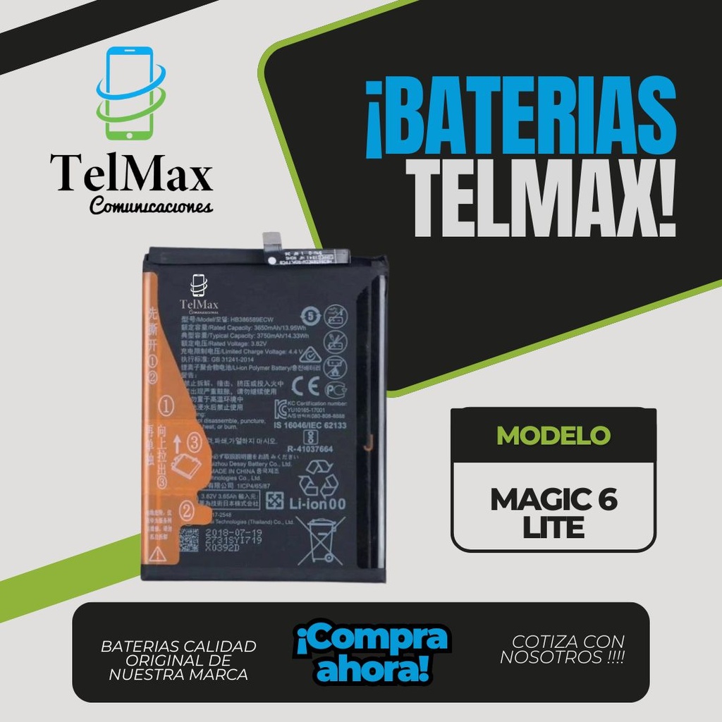 BATERIA PARA MAGIC 6 LITE (HB526694EHW)