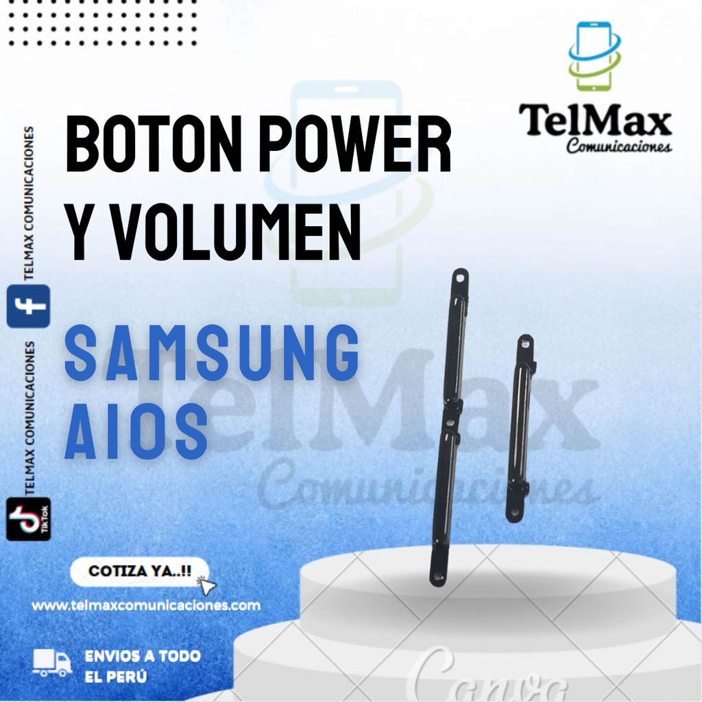 BOTON EXTERNO DE POWER Y VOLUMEN SAMSUNG A10S