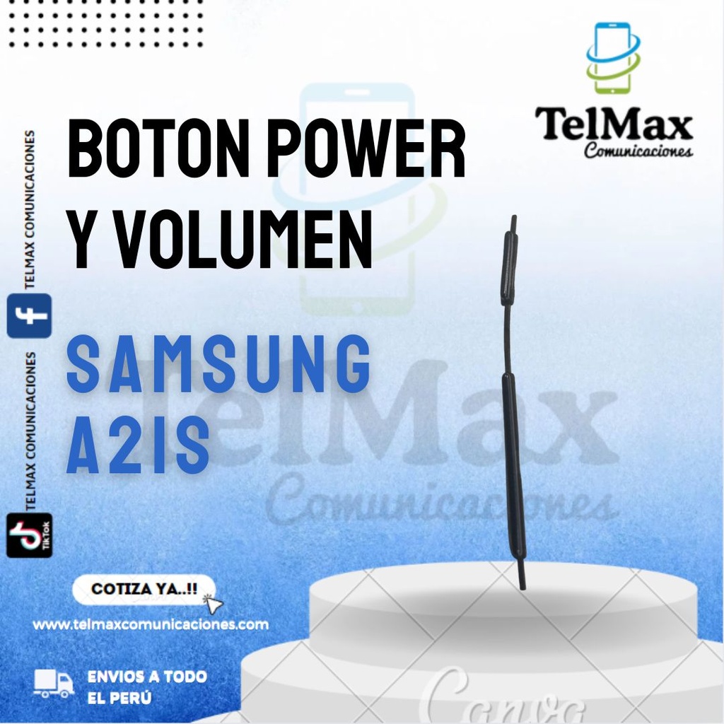 BOTON EXTERNO DE POWER Y VOLUMEN SAMSUNG A21S