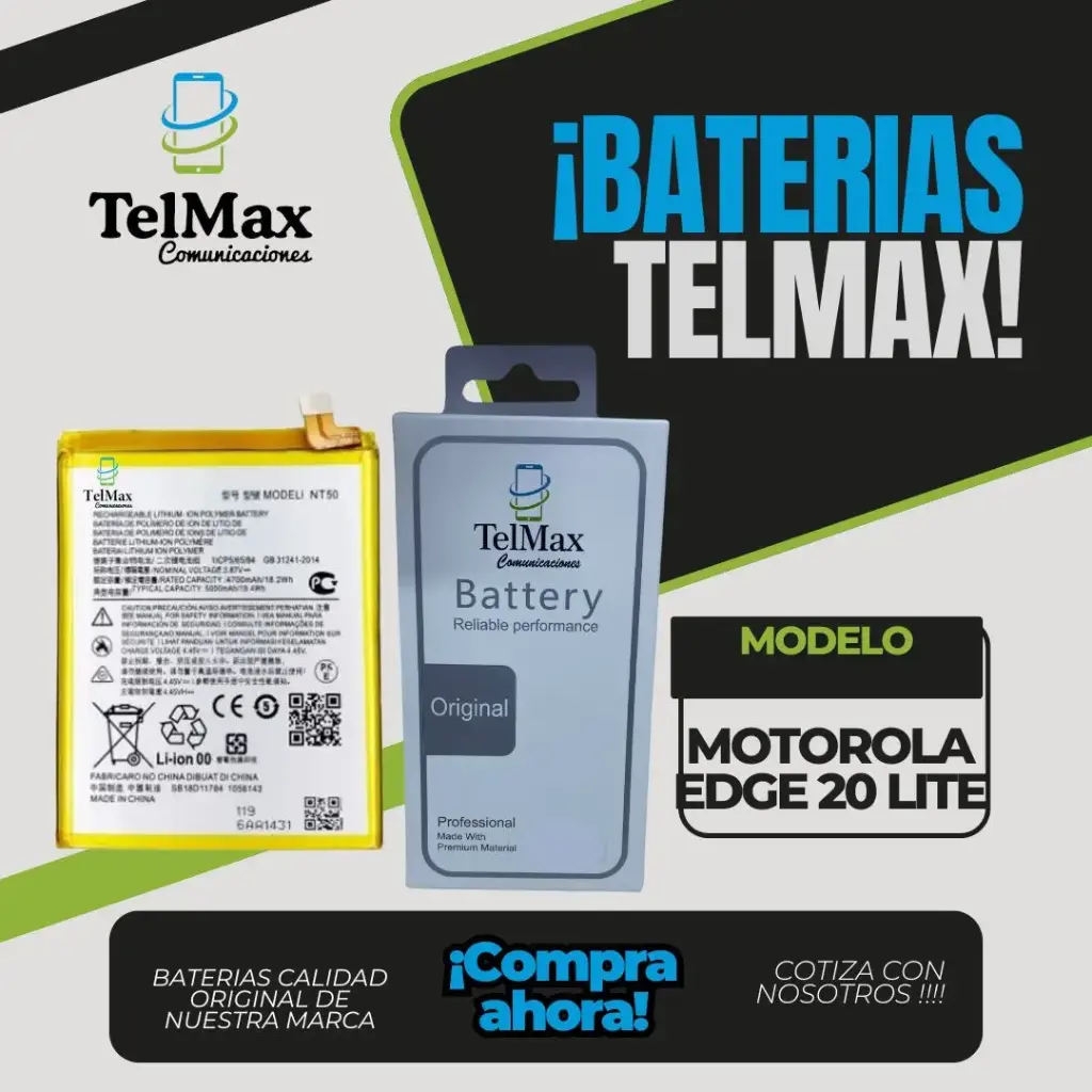 BATERIA PARA MOTO EDGE 20 LITE (NT50)