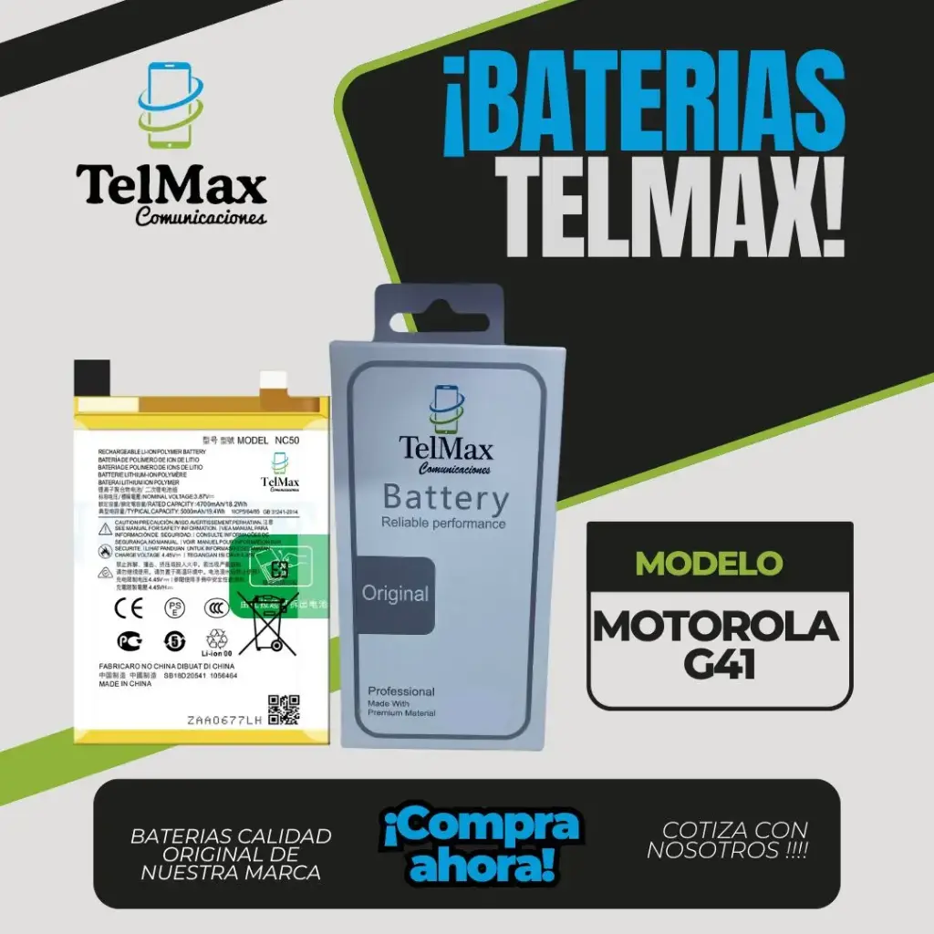 BATERIA PARA MOTO G41 (NC50) (ORIGINAL)