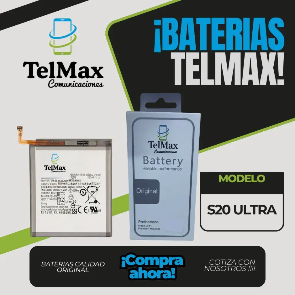 BATERIA PARA SAM S20 ULTRA (EB-BG988ABY)