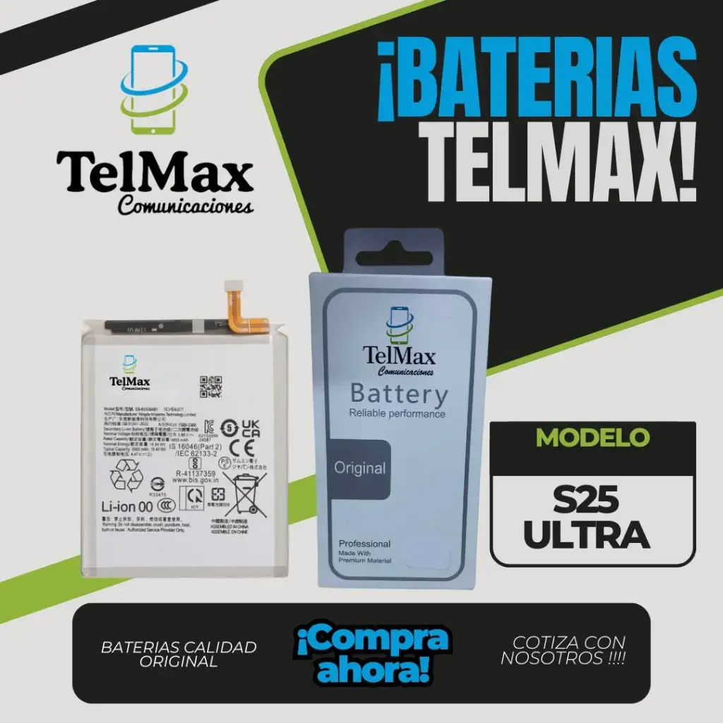 BATERIA PARA SAM S25 ULTRA (EB-BS938ABY) (ORIGINAL)