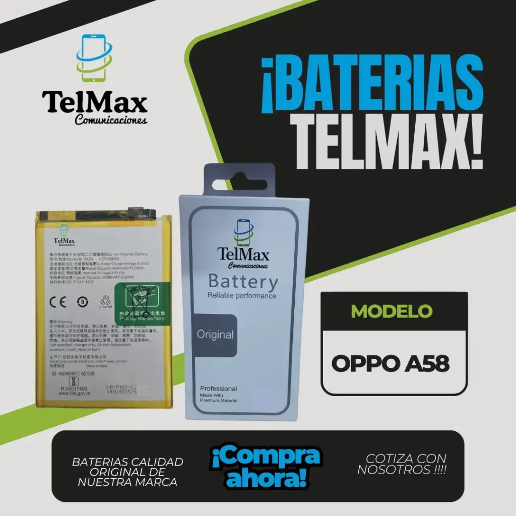 BATERIA PARA OPPO A58/ A38 (BLPA19)