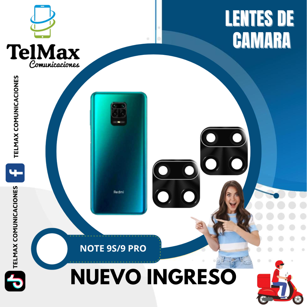 LENTE XIAOMI REDMI NOTE 9 PRO