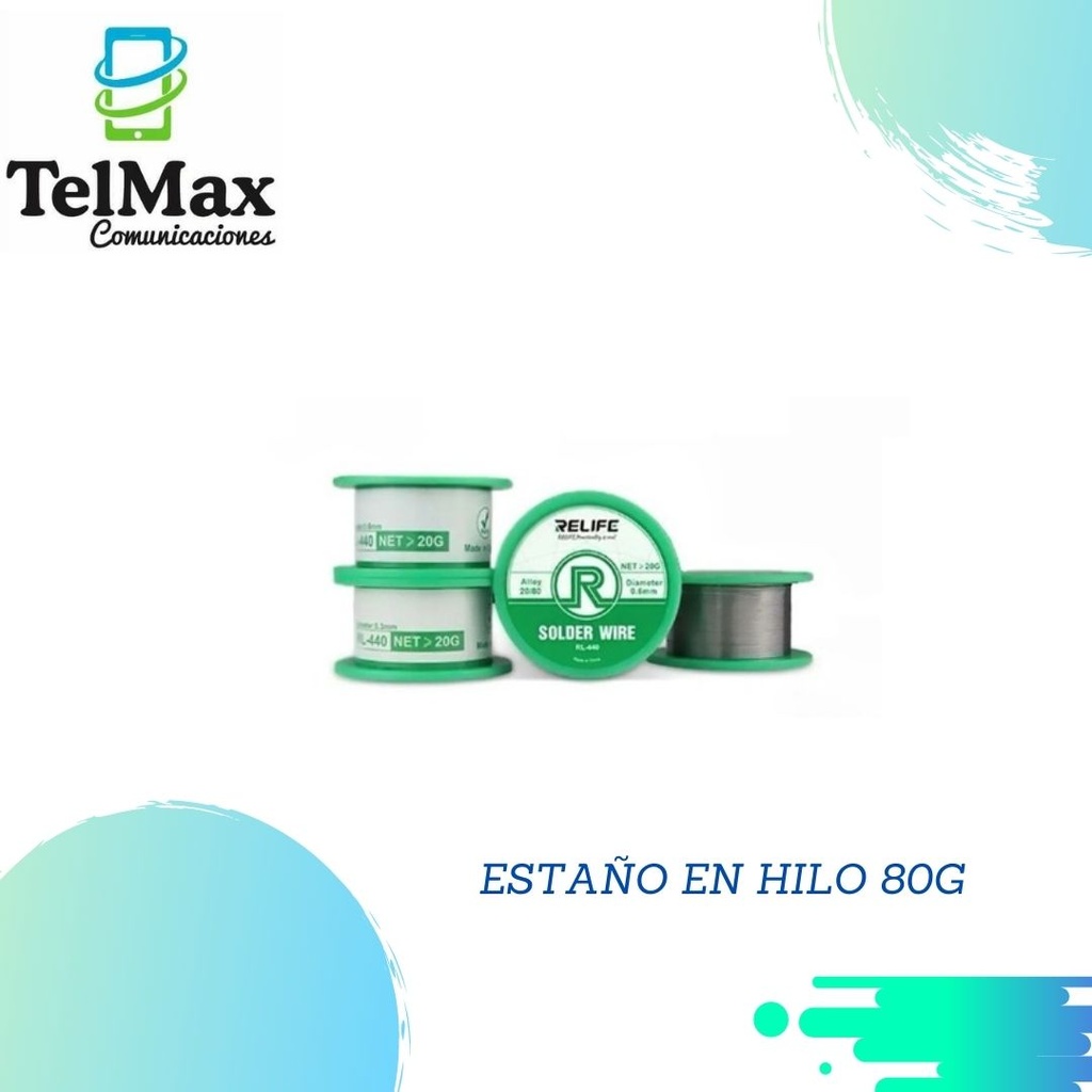 ESTAÑO EN HILO RELIFE 80G RL-440