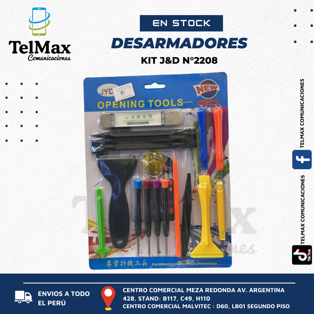 KIT PARA DESARMAR TELEFONOS JYD Nº2288