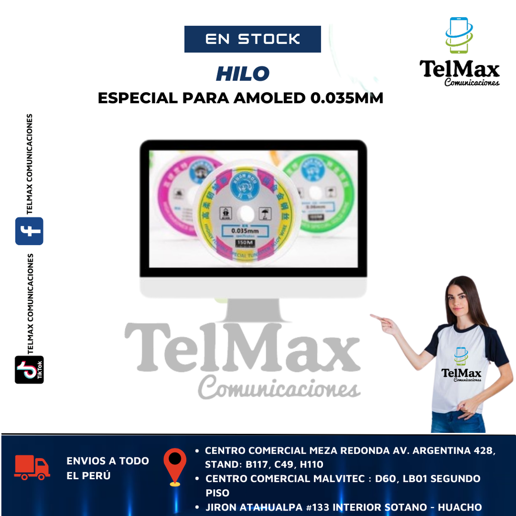 HILO ESPECIAL PARA AMOLED 0.035MM