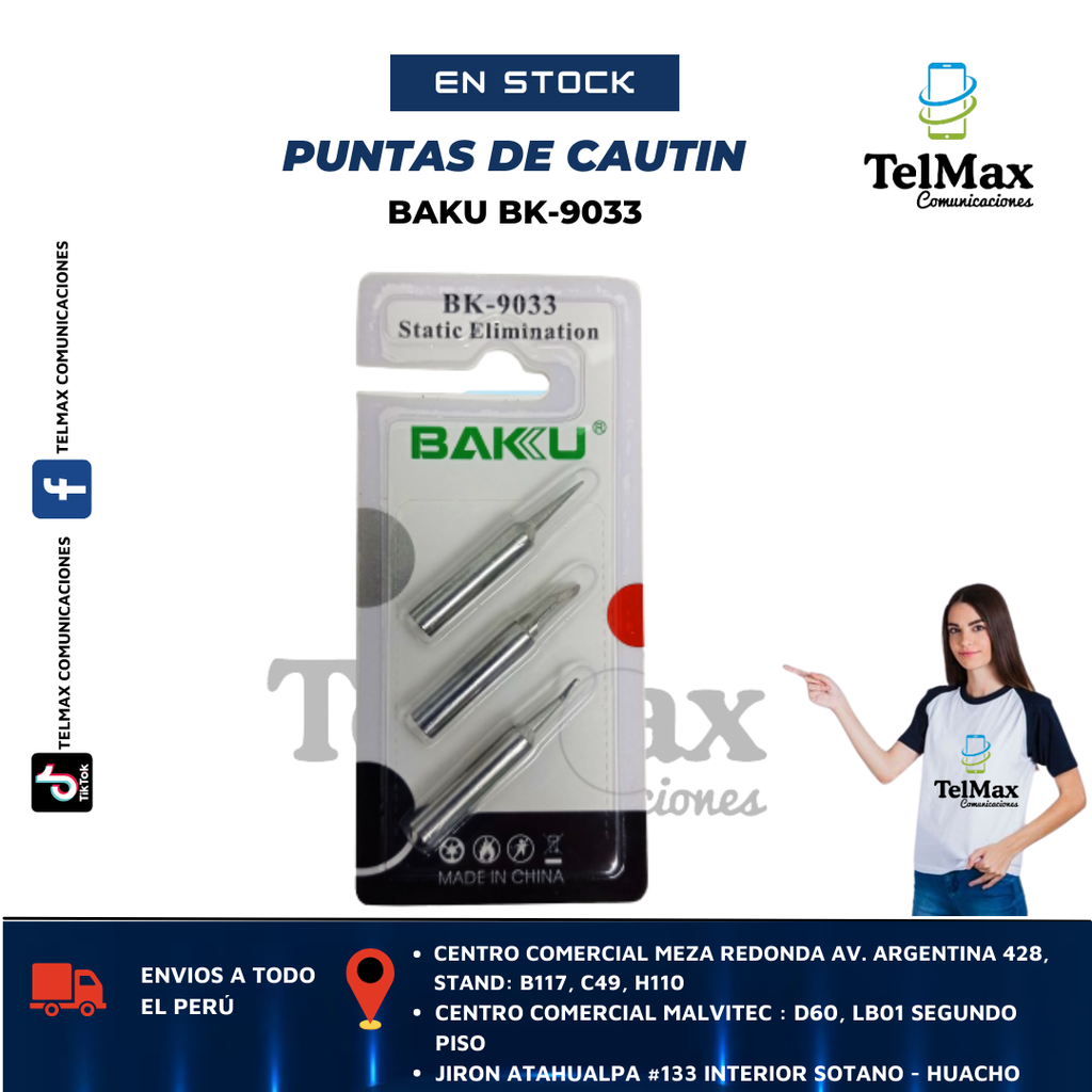 PUNTA DE CAUTÍN BAKU BK-9033 3 UND