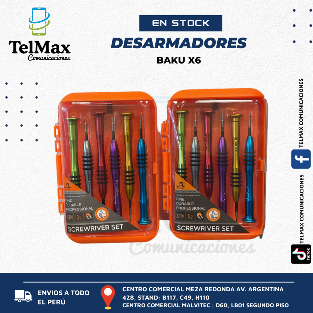 JUEGO DE DESARMADORES 668 X6