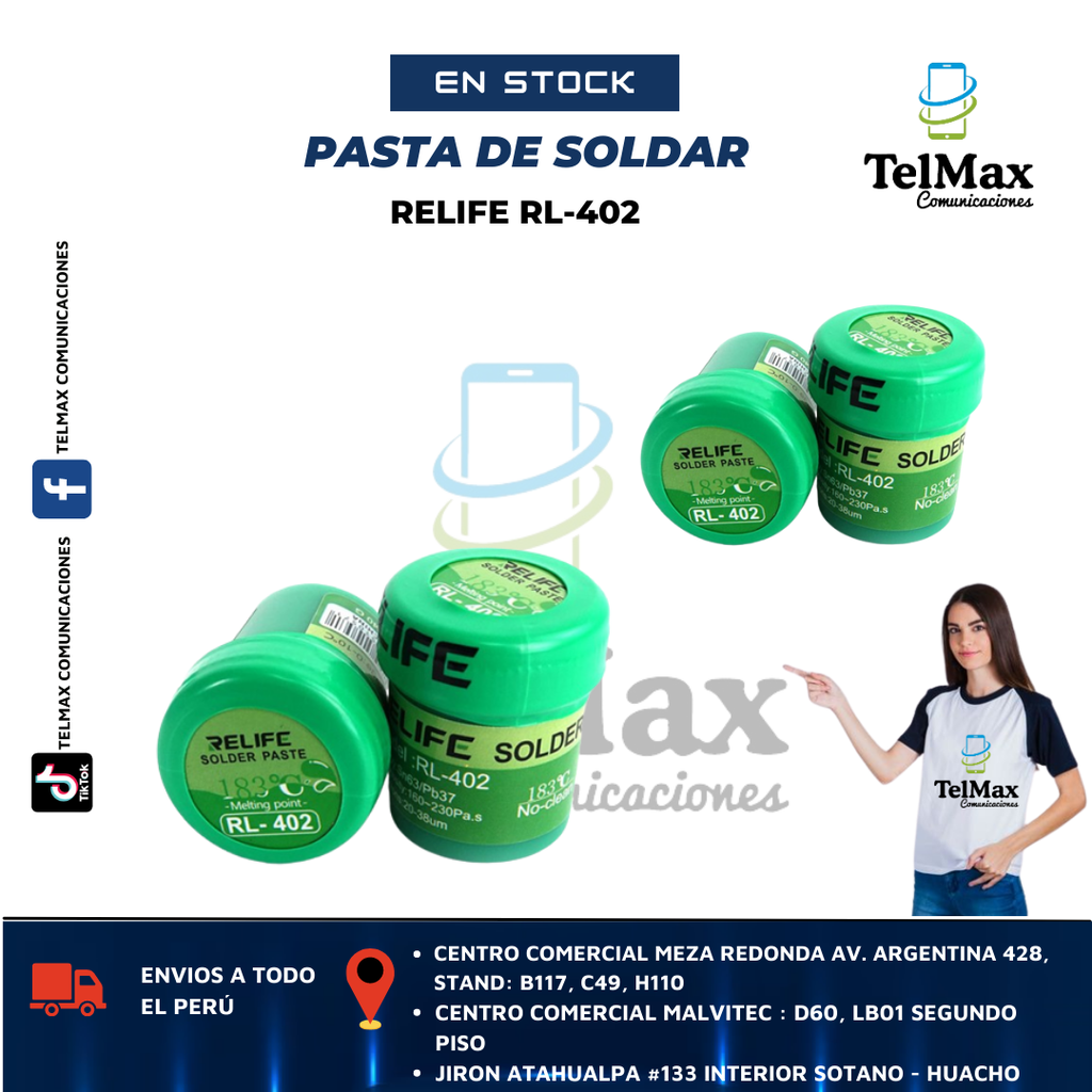 PASTA DE SOLDAR RELIFE RL-402