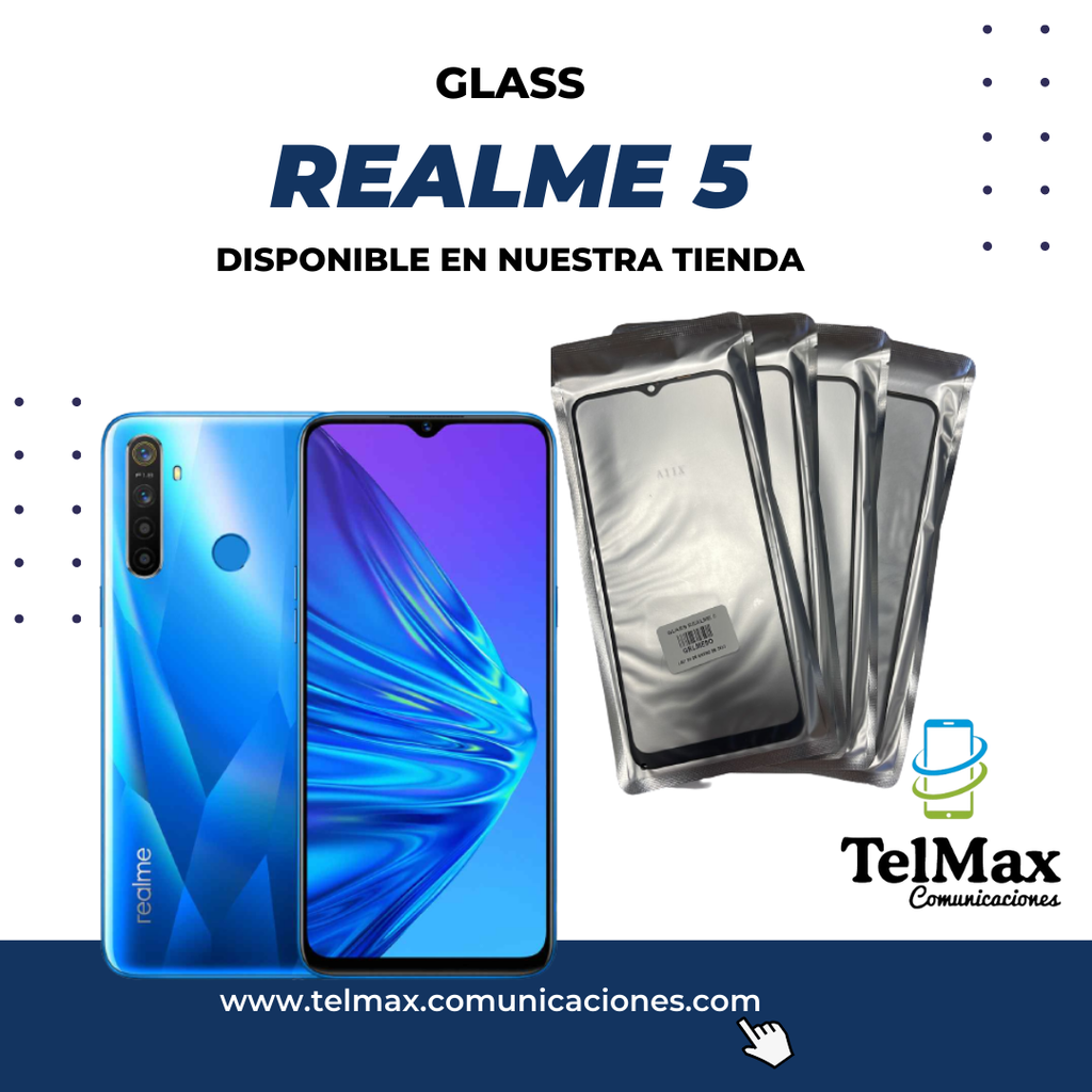 GLASS PARA REALME 5