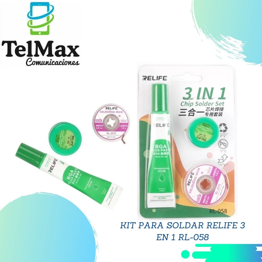 KIT PARA SOLDAR RELIFE 3 EN 1 RL-058