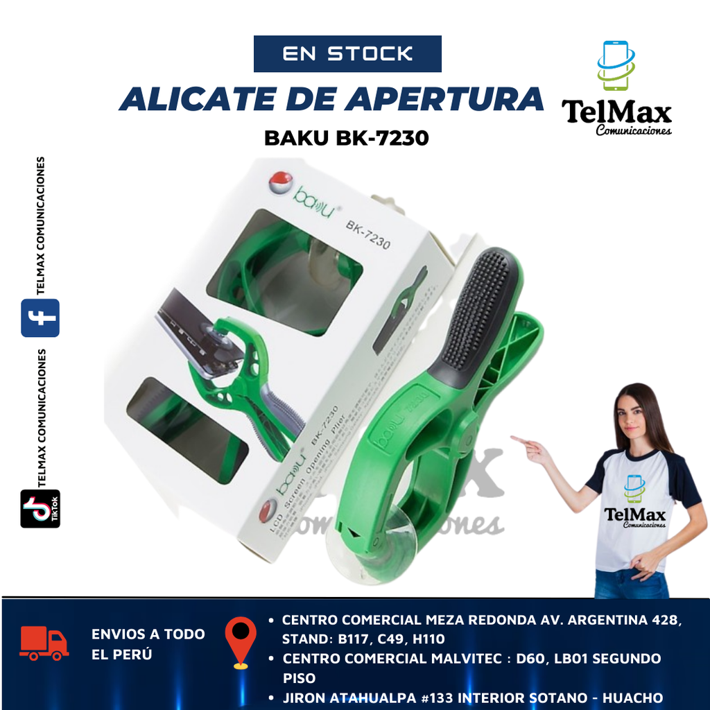 ALICATE DE APERTURA CON SUCCIÓN