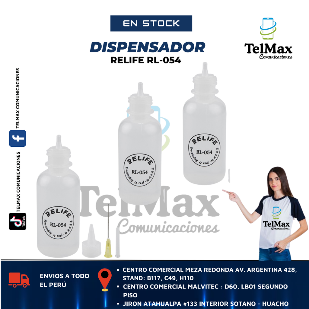 DISPENSADOR DE LIQUIDOS MULTI-USOS RELIFE RL-054