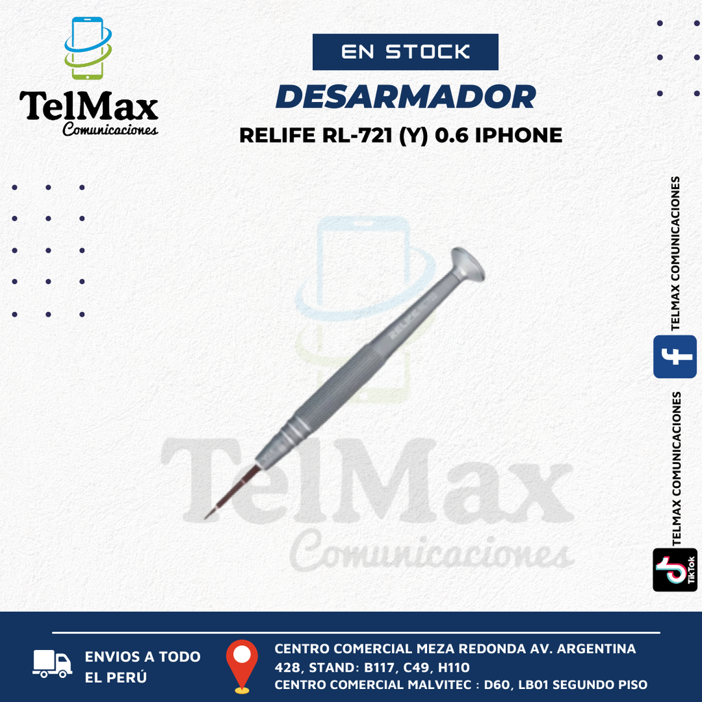 DESARMADOR DE PRECISION RELIFE RL-721 Y0.6(IPHONE)🐓