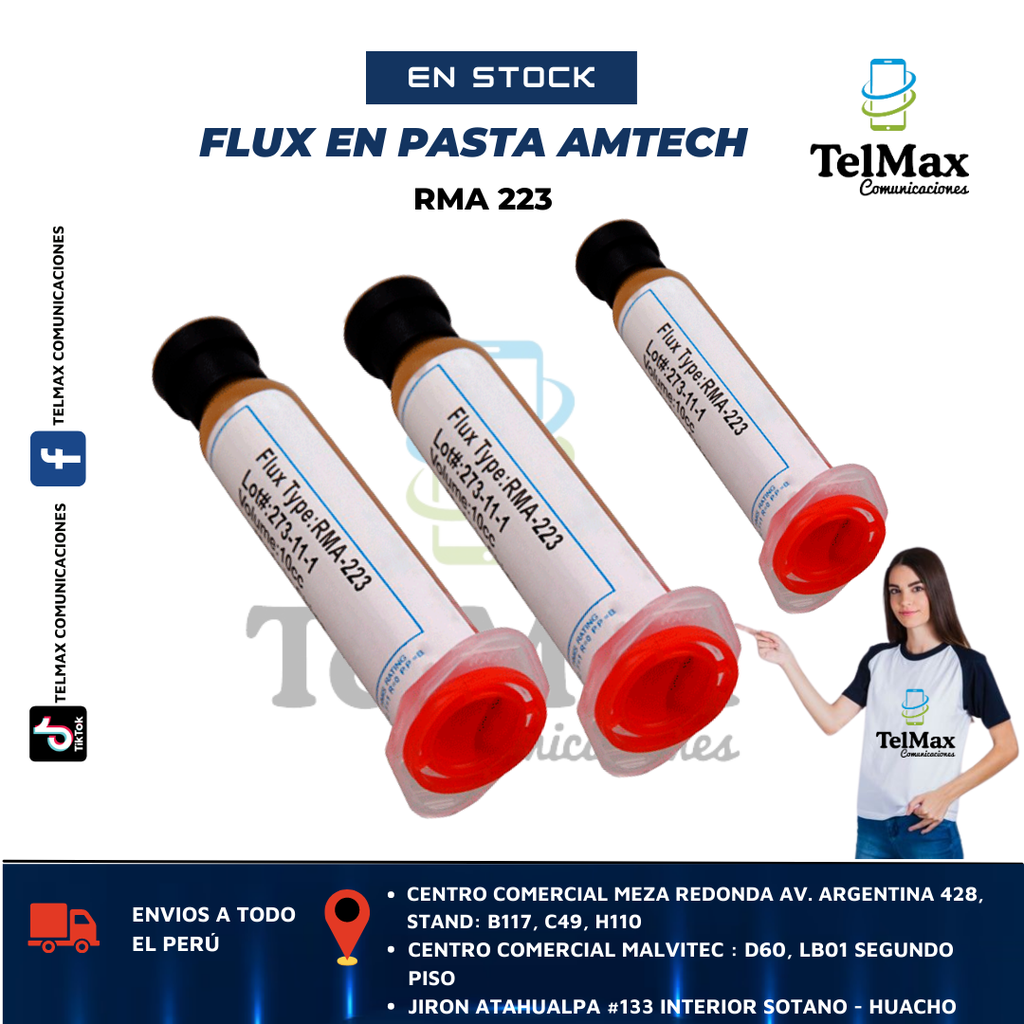 FLUX EN PASTA AMTECH RMA 223
