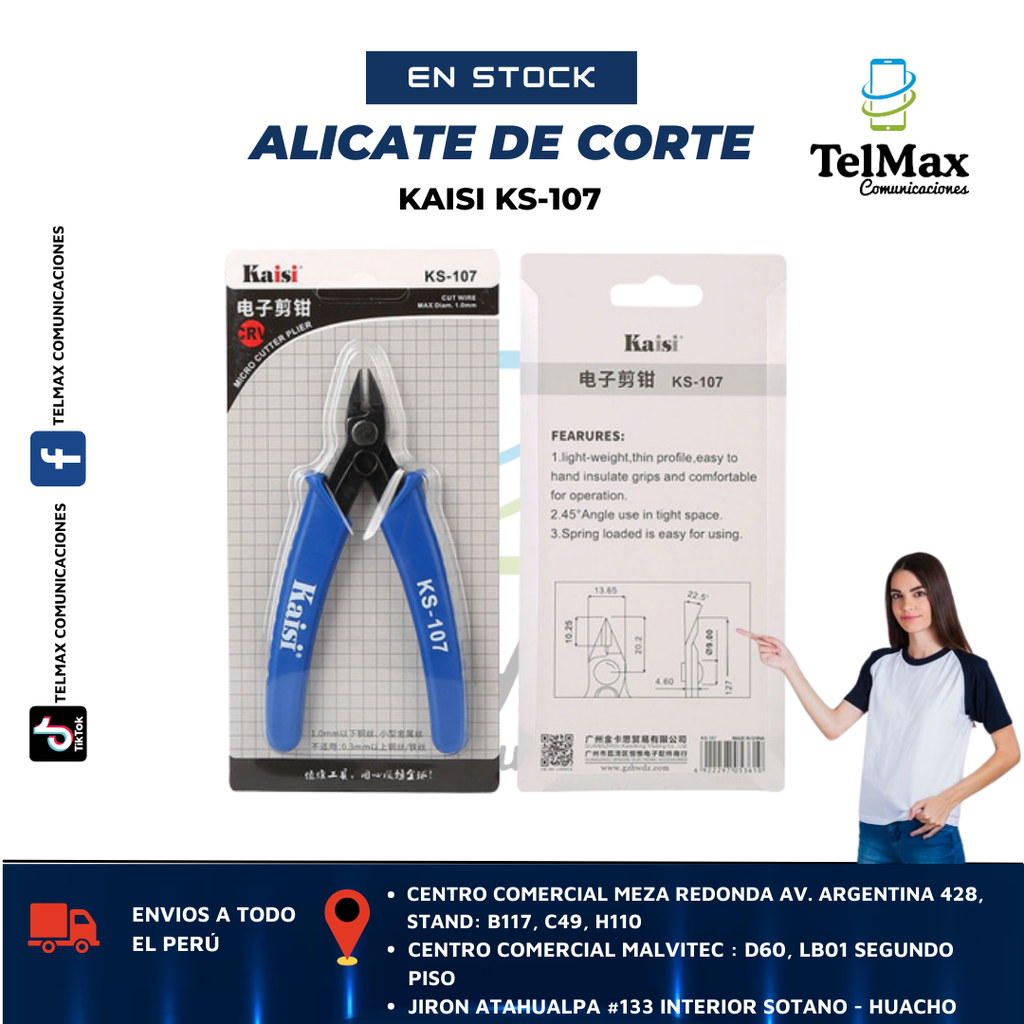 ALICATE DE CORTE KAISI KS-107