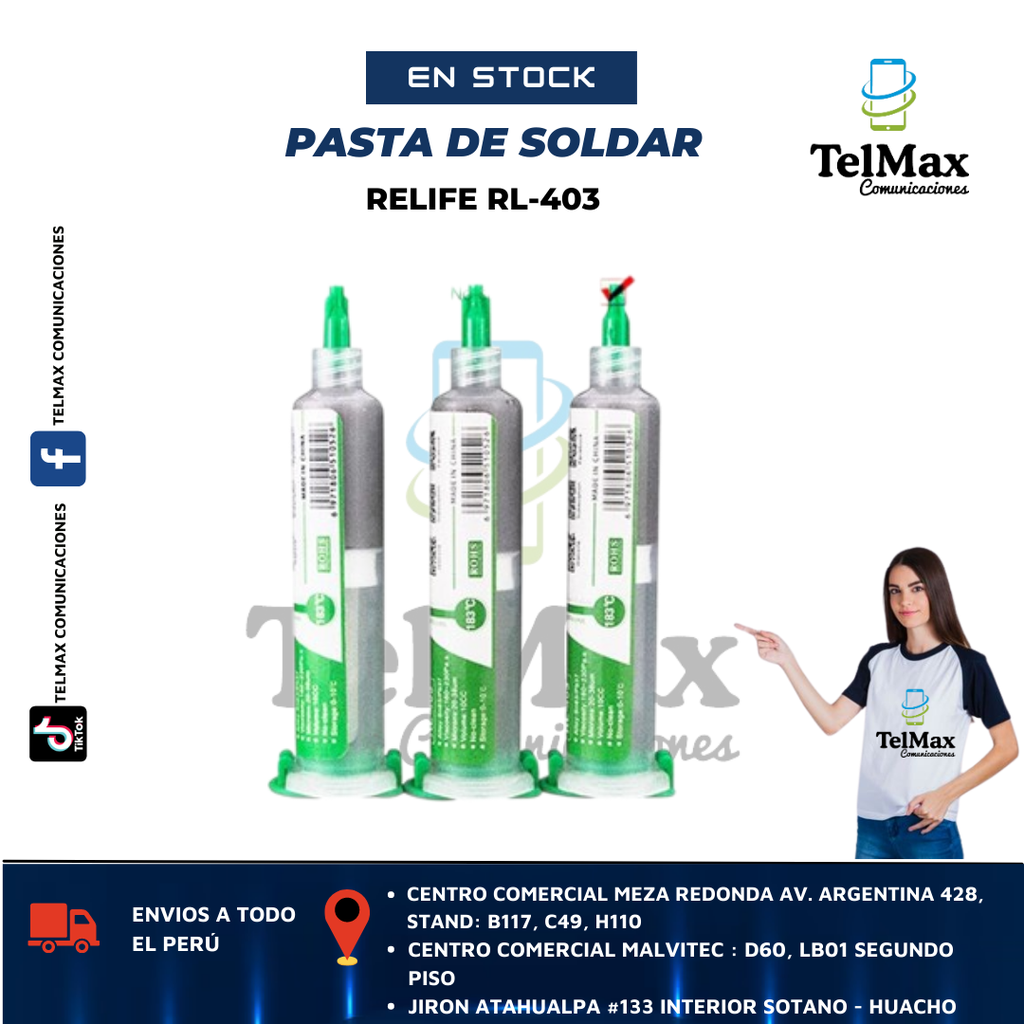 PASTA DE SOLDAR ESPECIAL RELIFE RL-403