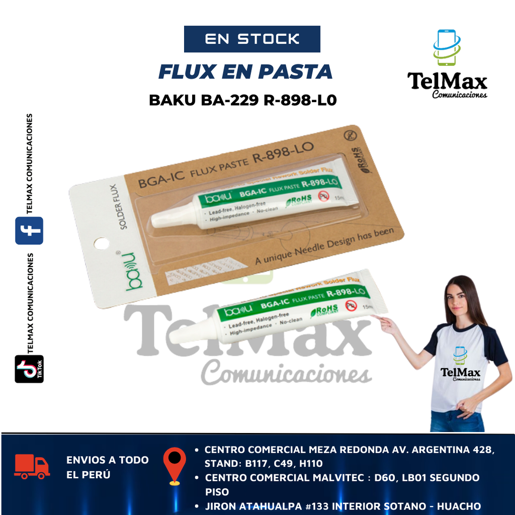 FLUX EN PASTA BAKU BA-229 R-898-LO
