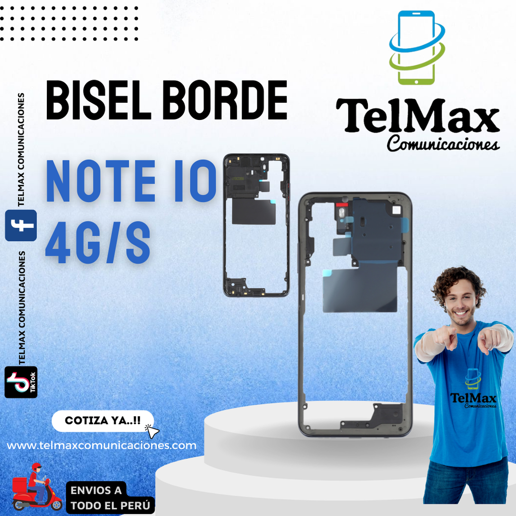 BISEL BORDE PARA XIA NOTE 10S /NOTE 10 4G/M5S