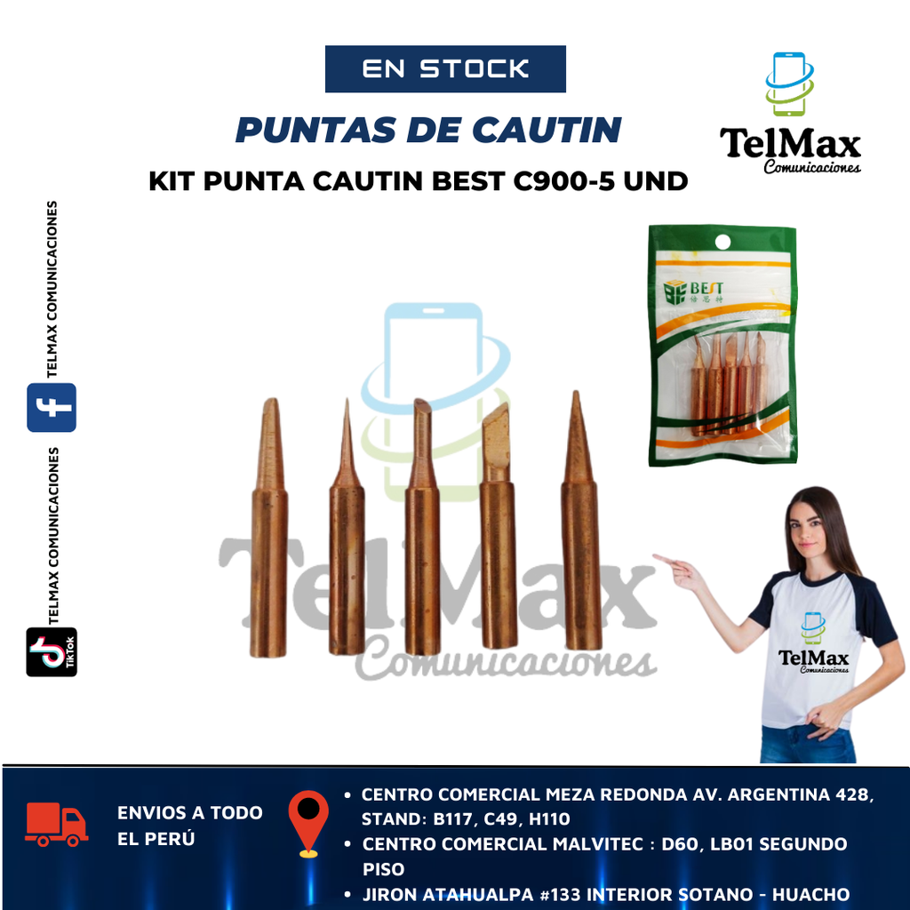 KIT PUNTA CAUTIN BEST C900-5 UND.