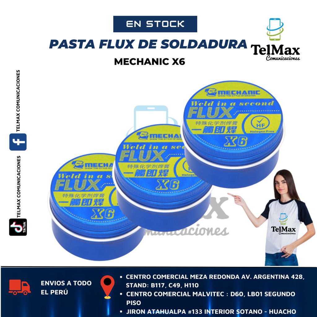 PASTA FLUX DE SOLDADURA MECHANIC X6
