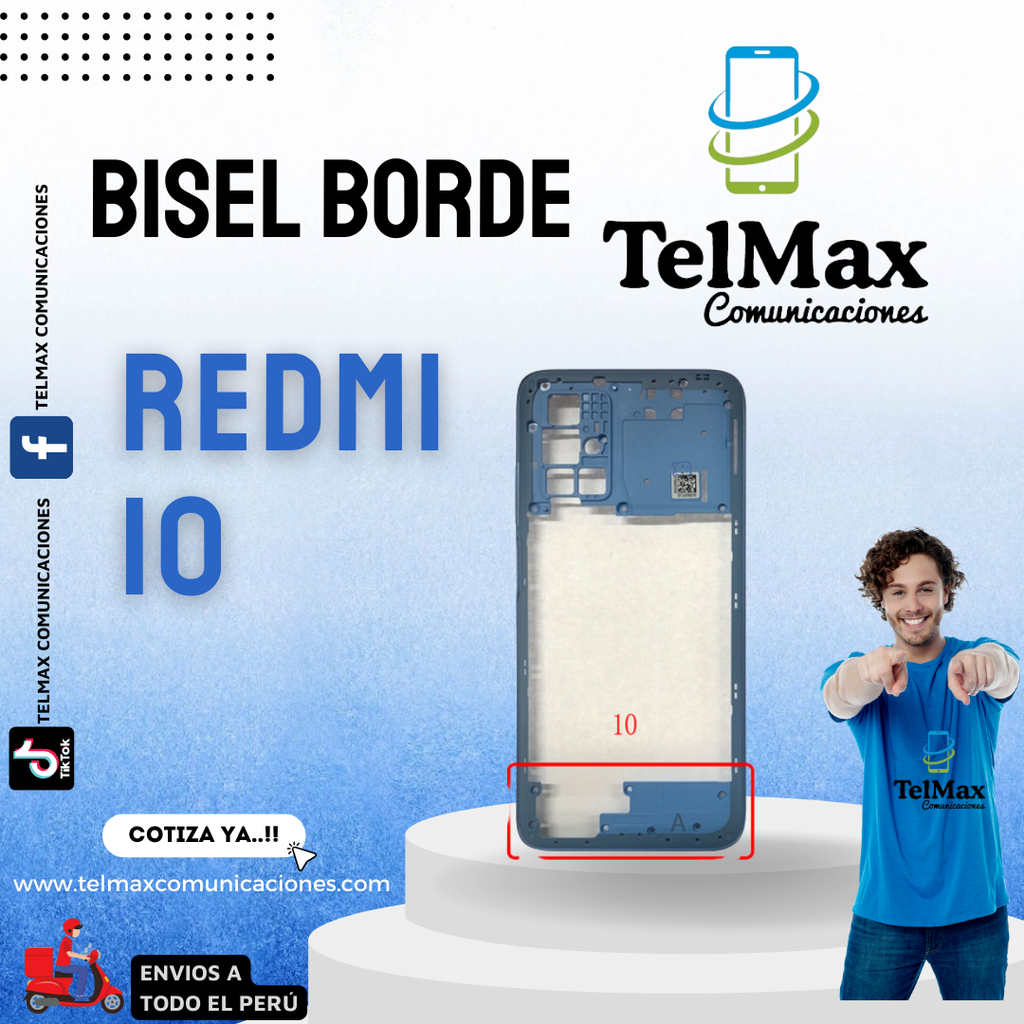 BISEL BORDE PARA XIA REDMI 10