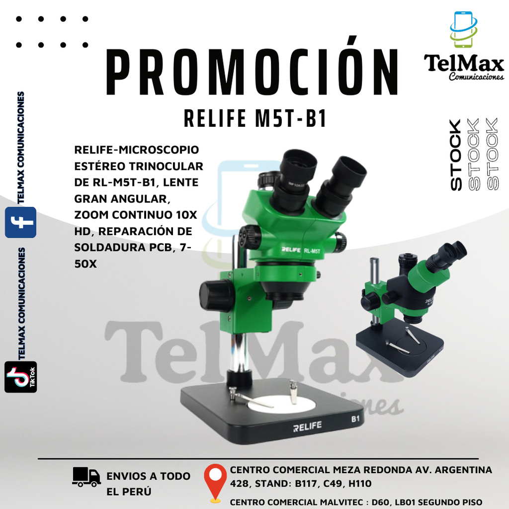 MICROSCOPIO TRINOCULAR RELIFE RL-M5T-B1