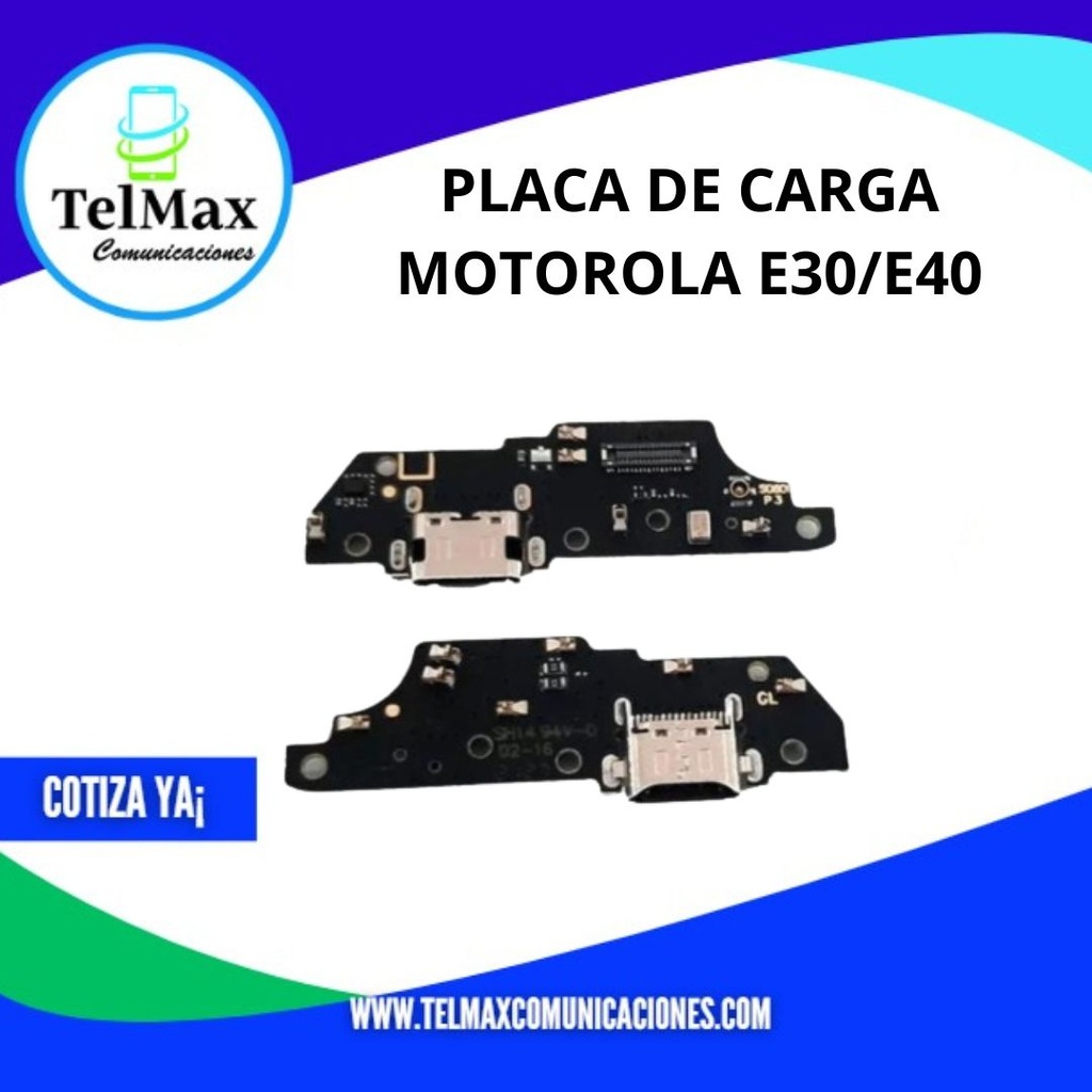 PLACA DE CARGA PARA MOTO E30/E40