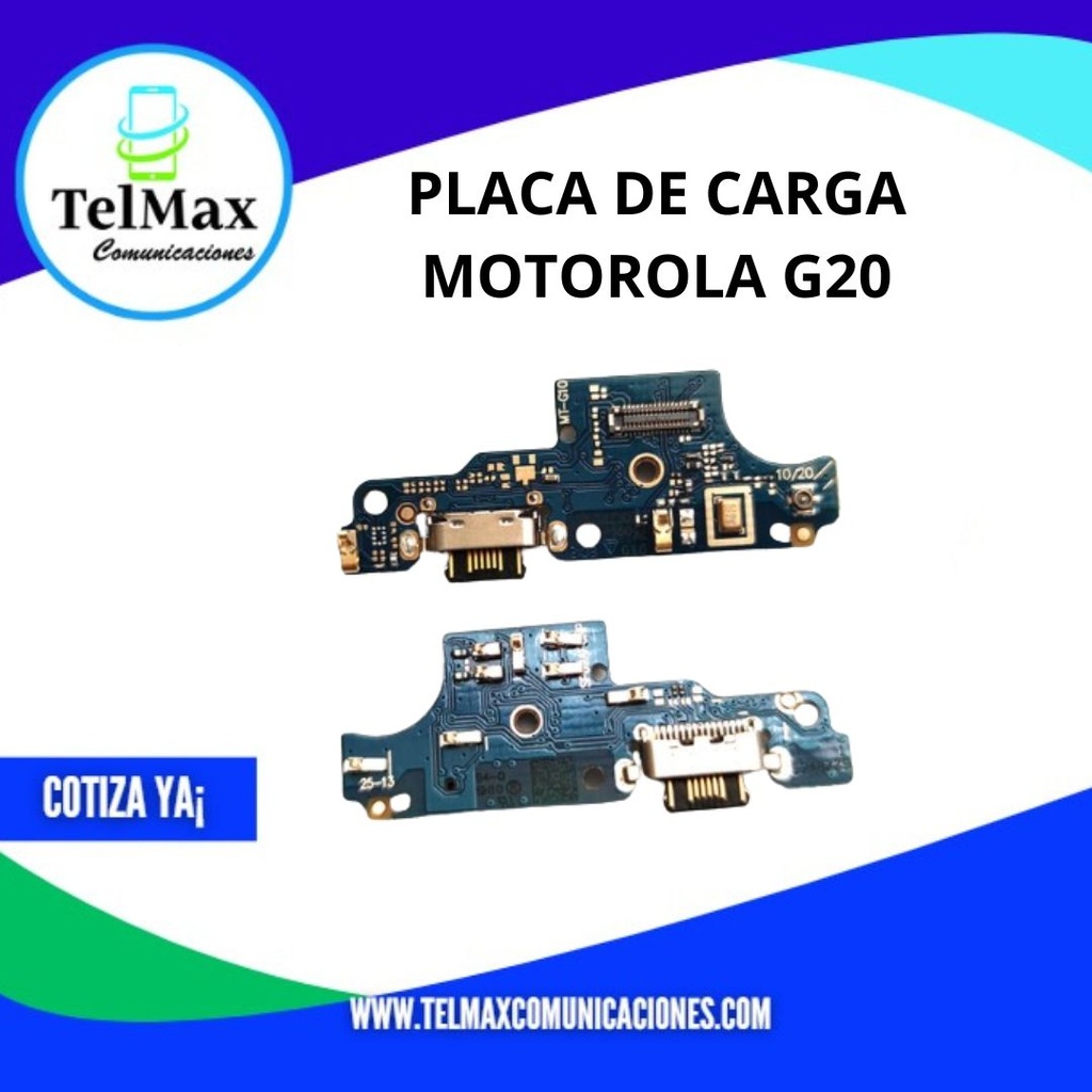 PLACA DE CARGA PARA MOTO G20