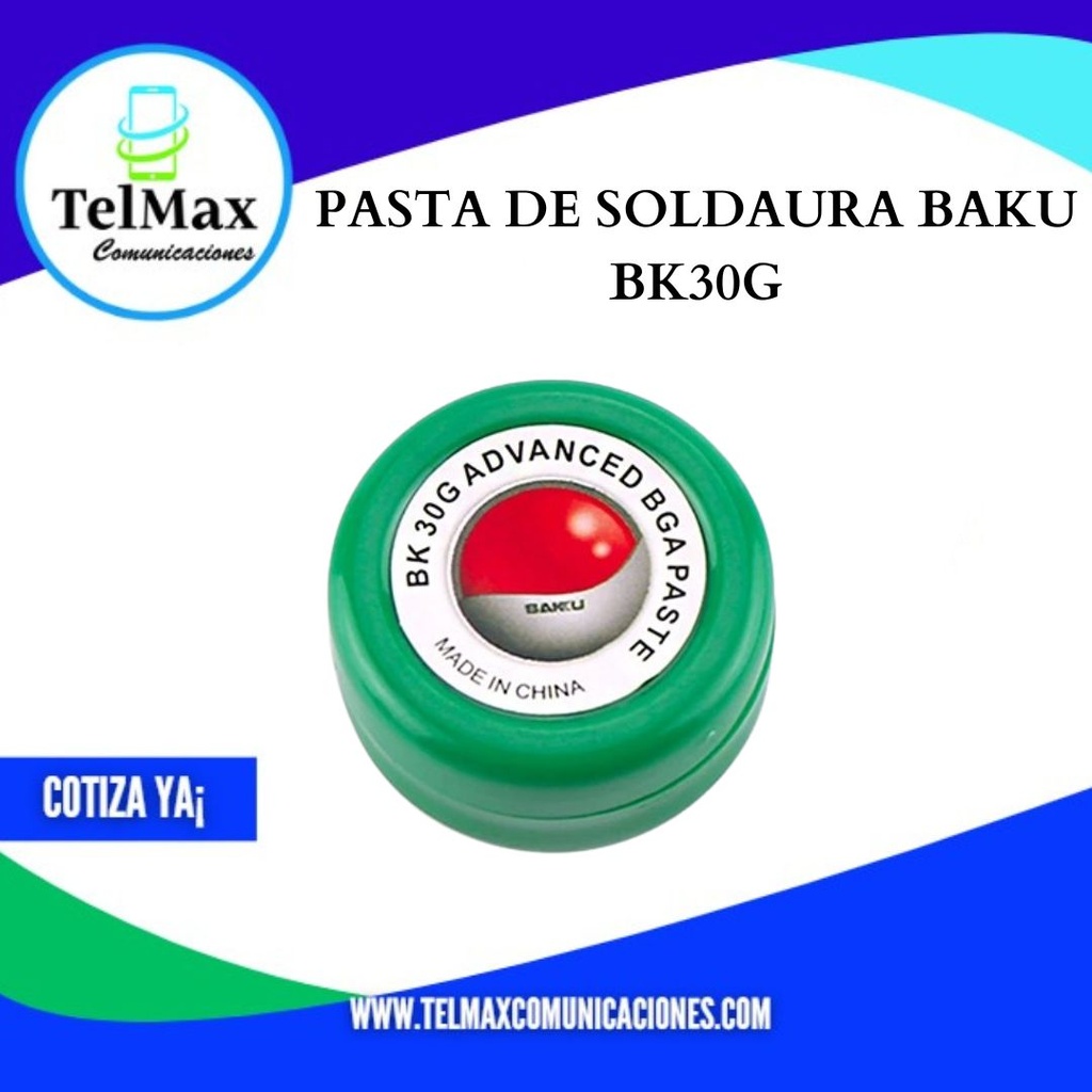 PASTA DE SOLDAURA BAKU BK30G