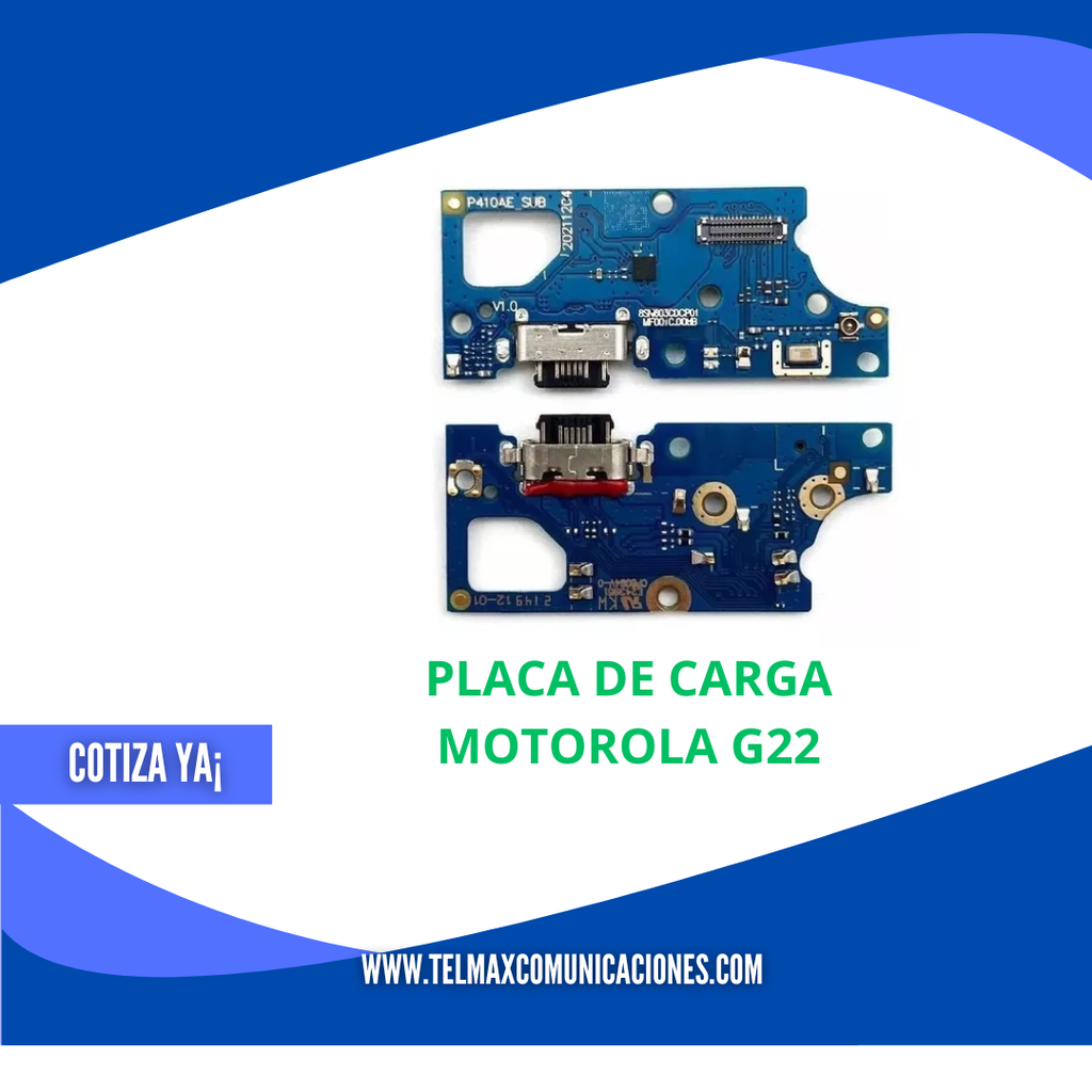 PLACA DE CARGA PARA MOTO G22