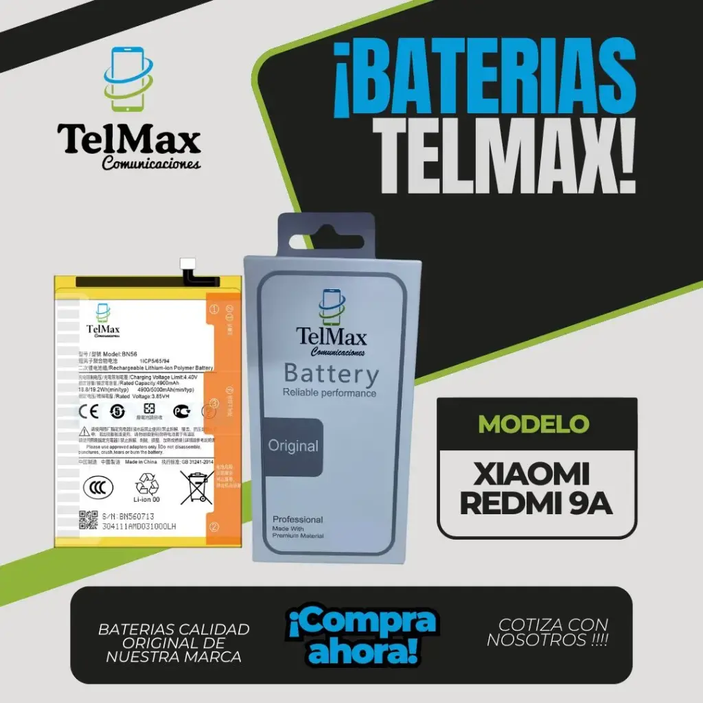 BATERIA PARA XIA REDMI 9A/ 9C / A1/ A1 PLUS (BN56)