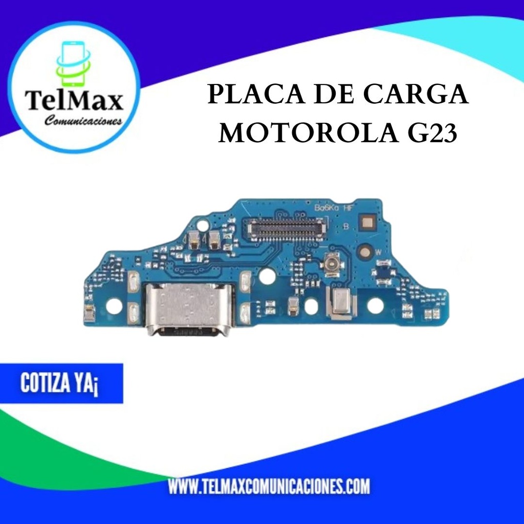 PLACA DE CARGA PARA MOTO G23