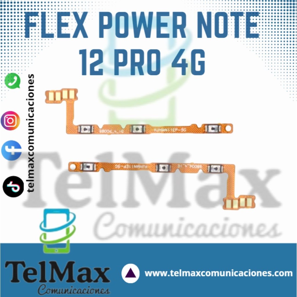 FLEX DE POWER PARA XIA NOTE 12 PRO 4G